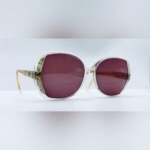 Vintage Marcolin 1133 Translucent Oval Sunglasses Frames Only